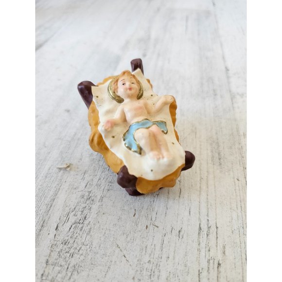 Vintage fontanini Baby Jesus village Nativity Xmas 7 - Picture 1 of 7
